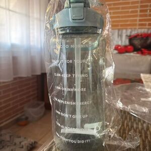 Gray Motivational Water Bottle